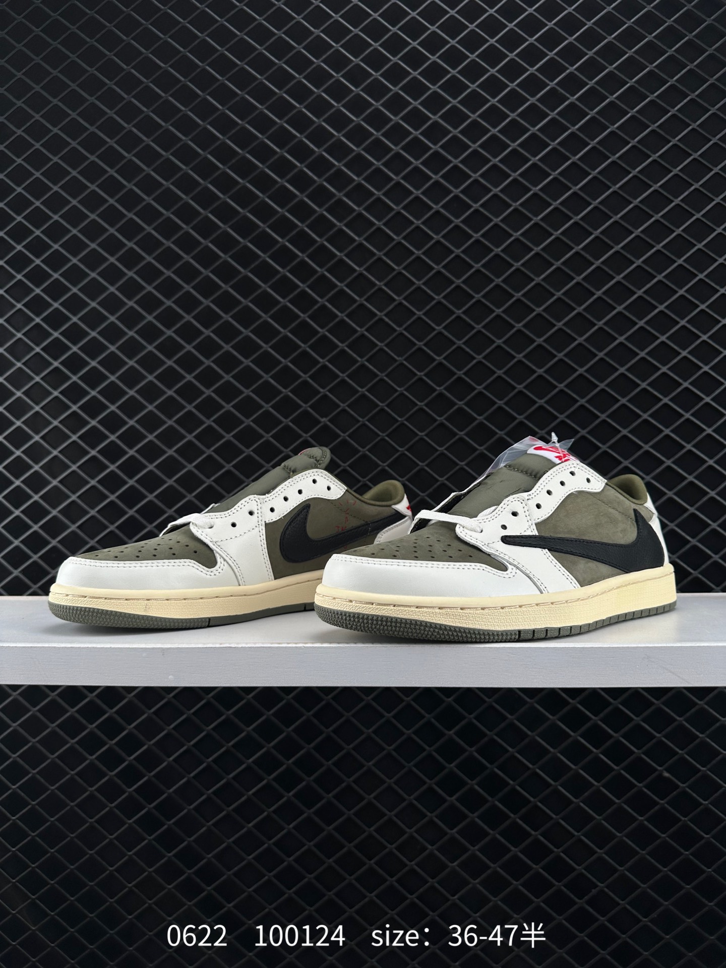 Fragment Design x Travis Scott x Nike Air Jordan 1 Low OG SP”Military Blue”